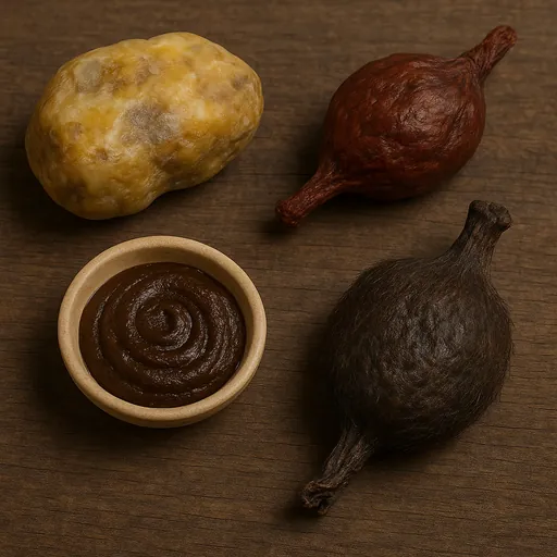 Ambergris, castoreum, civet and musk